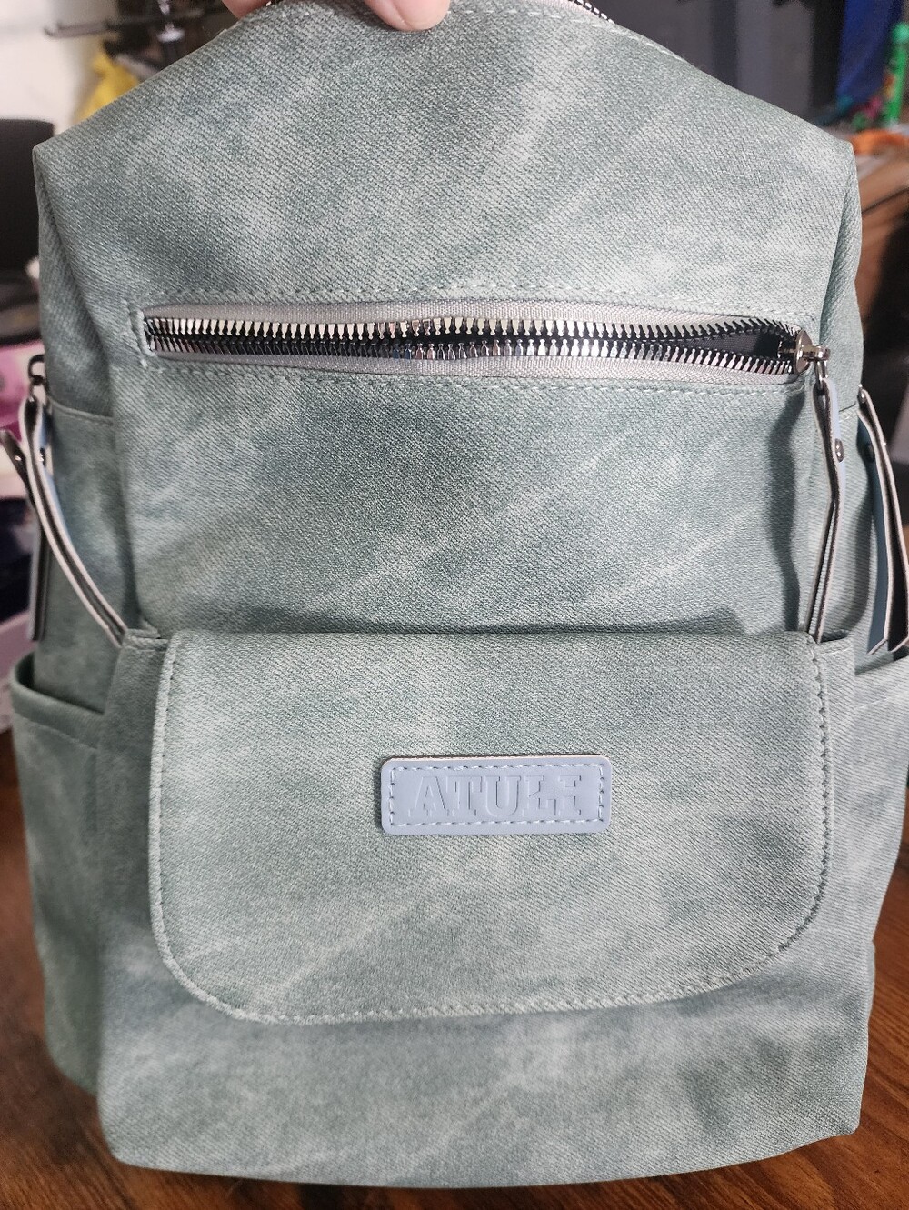 #6 Bestseller In Vintage Women Backpacks, Color Multicolor Light Blue,Anti-theft